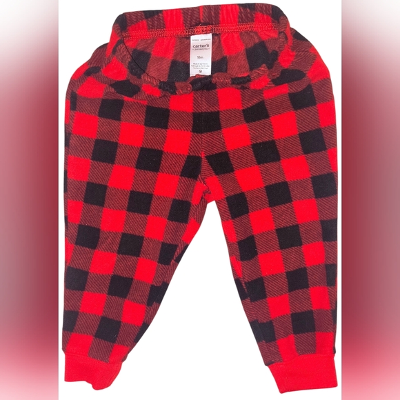 Cozy Black and Red Plaid Moose Pajamas - Picture 4 of 6
